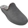 Patrizia Azzi Pantofola Donna Invernale in Panno bordo con Fantasia, Chiusa alla punta (Grigio, Sistema Taglie Calzature EU, Adulto, Donna, Numero, Media, 38)