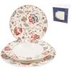 CHURCHILL Servizio tavola 18 pezzi Jacobean in erthenware decorato
