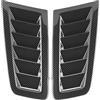 Ejoyous 2Pcs Presa D'aria Universale Scoop Bonnet Vent Air Aspirazione Scoop Turbo Bonnet Vent Hood Cover per Focus RS MK2 Style (Fibra di carbonio)