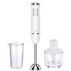 My Wave - Frullatore a mano - Per liquidi e solidi - Potenza 800 W - Velocità Turbo - Asta e lama in acciaio inossidabile - Include accessori: Bicchiere e tritatutto