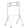 Techly Professional Supporto Mobile da pavimento multifunzione per TV LCD, LED, Plasma 55''-86'' Bianco