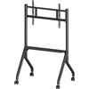 Techly Professional Supporto Mobile da pavimento multifunzione per TV LCD, LED, Plasma 65''-100'' Nero