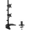 Techly Professional Supporto da scrivania 2 Monitor 13''-27'' con base o vite passante