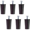 bricoleva.it KIT 6 Tappi d'arresto per Tapparella - Paracolpi per Tapparella Made in Italy - Fermi per Tapparelle e Tende a Rullo - Blocca Tapparelle Antifurto - Compreso di Vite (Marrone - 40mm)