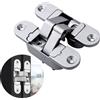 Generico Cerniera a Scomparsa 95x23mm Left Open in Lega di Zinco per Porte Pieghevoli Regolabile Cerniere Nascoste Hardware Invisibile per Mobili a Basso Rumore