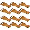 Bricoleva.it Ganci a ''U'' per Tapparelle - Gancio di Fissaggio Robusto per Avvolgibili, Ideale per Tapparelle in Legno, Ricambio per Montaggio e Riparazione (''ad U'', 12 pezzi)