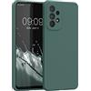 kwmobile Cover per Samsung Galaxy A33 5G Custodia - Back Case per Smartphone in Silicone TPU - Protezione Gommata - verde muschio