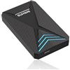 SUHSAI Disco Rigido Esterno da Gioco da 320GB con Luce RGB, Disco Rigido USB 3.0 Portatile per Espansione Archiviazione Dati Disco Rigido da 2,5 per PC Laptop Mac Smartphone Console di Gioco PS4 PS5