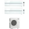 Mitsubishi Electric Climatizzatore Condizionatore Dual Split Inverter serie Kirigamine Style 9+12 con MXZ-2F42VF Pearl White R32 Wi-Fi