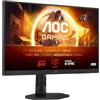 AOC Gaming Q27G4XF Monitor QHD da 27 pollici, 180 Hz, 0,5 ms, FreeSync Prem., G-Sync comp., HDR10 (2560x1440, DisplayPort, HDMI) Regolabile, nero/grigio