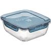 Bormioli Rocco 18x14 cm - Frigoverre Evolution Contenitore Per Alimenti Ermetico Rettangolare In Vetro Temperato