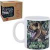CARTOON Tazza Jurassic World in ceramica modello mug con stampa sublimatica ciotola da colazione 325 ml per bambini