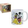 CARTOON Tazza Topolino Disney in ceramica modello mug con stampa sublimatica ciotola da colazione 325 ml per bambini