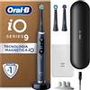 Oral-B Spazzolino Elettrico Ricaricabile iO 9 Nero, 3 Testine Di Ricambio, 1 Custodia Da Viaggio con caricatore. 1 Spazzolino