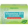 Erbamea Vitamina D3 da Lichene Integratore Alimentare, 90 Compresse