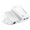 TP-LINK ADATTATORE POWERLINE TP-LINK WIRELESS N EXTENDER TL-WPA4220 KIT CONF.2PZ AV600 300Mbps 2 porte Ethernet