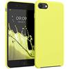 kwmobile Cover per Apple iPhone SE (2022/2020) / iPhone 8/7 Custodia - Back Case per Smartphone in Silicone TPU - Protezione Gommata - giallo pastello