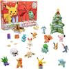 Pokémon - Calendario dell'Avvento 2021 per bambini, 24 pezzi in regalo, include 16 personaggi giocattolo e 8 accessori natalizi, età 4+ (lingua italiana non garantita)