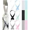 Your Day Mate Appendino per asciugamani da cucire, 24 pz, 180 x 12 mm, set di sei colori, supporto per asciugamano da cucina, asciugamano da bagno, tessuto, stoffa, accessori da campeggio, supporto per asciugamano