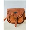 Fatto a mano Borsa da sella vintage vera pelle di capra super resistente marrone tracolla ...