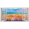 Inspire Stampa su tela Finestra, multicolore 70 x 140 cm