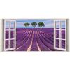 Inspire Stampa su tela Finestra lavanda, viola 70 x 140 cm