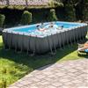 Intex Piscina fuori terra tubolare INTEX Ultra XTR Frame grigio L int 7.32 x 3.66 m