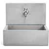 KAM Lavello In Pietra Ricostruita Da Giardino Con Frontale 45x35x40,5 Q-Madrid Grigio KAM