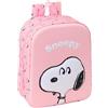 safta SNOOPY 3D - Zaino da asilo 3D, adattabile al carrello, facile da pulire, ideale per bambini di diverse età, comodo e versatile, qualità e resistenza, 22 x 10 x 27 cm, rosa chiaro, M, Casual