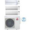 Mitsubishi Climatizzatore Condizionatore Mitsubishi Kirigamine Style + MSZ-BT Wifi R32 Trial Split Inverter 9000 + 9000 + 12000 BTU con U.E. MXZ-3F54VF NOVITÁ Classe A+++/A++