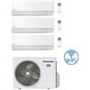 Panasonic Climatizzatore Condizionatore Panasonic Serie TZ Wifi R32 Trial Split Inverter 9000 + 9000 + 9000 BTU con U.E. CU-3Z52TBE Classe A+++/A+