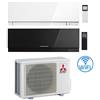 Mitsubishi Climatizzatore Condizionatore Mitsubishi Kirigamine Zen Wifi Bianco + Nero Dual Split Inverter 9000 + 9000 BTU con U.E. MXZ-2F33VF classe A++/A+ NOVITÁ