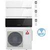 Mitsubishi Climatizzatore Condizionatore Mitsubishi Kirigamine Zen Wifi Bianco e Nero Trial Split Inverter 7000 + 9000 + 12000 BTU con U.E. MXZ-3F68VF classe A++ /A+ NOVITÁ