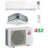 Mitsubishi Climatizzatore Condizionatore Mitsubishi Cassetta + Split R32 Dual Split SLZ-M + MSZ-EF Inverter 9000 + 15000 BTU con U.E. MXZ-3F68VF4 Classe A++/A+