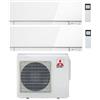 Mitsubishi Climatizzatore Condizionatore Mitsubishi Kirigamine Zen Wifi Bianco Dual Split Inverter 7000 + 18000 BTU con U.E. MXZ-3F54VF classe A+++ /A++ NOVITÁ