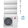 Mitsubishi Climatizzatore Condizionatore Mitsubishi MSZ-BT Wifi R32 Trial Split Inverter 7000 + 7000 + 12000 BTU con U.E. MXZ-4F72VF NOVITÁ Classe A++/A+