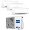 haier Climatizzatore Trial split Haier Pearl 9000 + 9000 + 12000 Btu Inverter Wifi Classe A++ Gas R32 3U55S2SR5FA