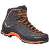 SALEWA Mountain Trainer Mid Gore-Tex - Scarpe da Trekking da Uomo, Asphalt Fluo Orange, 39 EU
