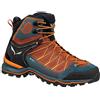 SALEWA Mountain Trainer Lite Mid Gore-Tex Scarpe da Trekking da Uomo, Black Out Carrot, 46.5 EU
