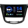 BXLIYER SXAUTO『Built-in DAB』Android 14 IPS Autoradio Per Nissan X-Trail Qashqai J11 Rouge(2014-2018) - Senza fili CarPlay/Android Auto - 4G+64G - LED Camera + MIC - Fast-boot Volante 360-CAM - 2 Din 9 Pollici