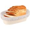 Szaluyk Cestino Ovale per Lievitazione del Pane | Rattan Naturale | Grande | Fodera Lavabile