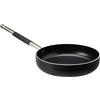 Pentole Agnelli ALSC2111SSC28 Alblack Padella Dritta con Fondo Rettificato, Alluminio, Nero, 28 cm