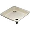 Fluidra Piatto doccia n/m avorio dim. 80x80 con ancoraggio Ø 43 mm