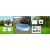 Fluidra PRO Piscina GRE Piscina fuori terra Ovale in acciaio serie HAITI 730x375 h 132 cm - KITPROV7388+ robot Pulitore OT 3200 ZODIAC + Kit prodotti mantenimento/ retino / spirafango / asta telescopica