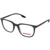 Prada Linea Rossa Prada PS 01OV CZH1O1 | Occhiali da Vista Graduati | Prova Online | Unisex | Plastica | Quadrati | Blu, Trasparente | Adrialenti