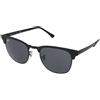Ray-Ban Clubmaster Metal RB3716 186/R5 | Occhiali da Sole Graduati o Non Graduati | Prova Online | Unisex | Metallo | Browline | Nero | Adrialenti