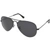 Ray-Ban Aviator Large Metal RB3025 002/48 | Occhiali da Sole Graduati o Non Graduati | Prova Online | Unisex | Metallo | Pilot | Nero | Adrialenti