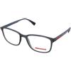 Prada Lifestyle PS 04IV CZH1O1 | Occhiali da Vista Graduati | Prova Online | Plastica | Quadrati | Blu, Trasparente | Adrialenti