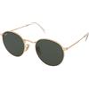 Ray-Ban Round Metal RB3447N 001 | Occhiali da Sole Graduati o Non Graduati | Prova Online | Unisex | Metallo | Tondi | Oro | Adrialenti