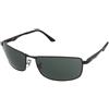 Ray-Ban Occhiali da sole Ray-Ban RB3498 - 002/71 | Occhiali da Sole Graduati o Non Graduati | Prova Online | Unisex | Metallo | Rettangolari | Nero | Adrialenti
